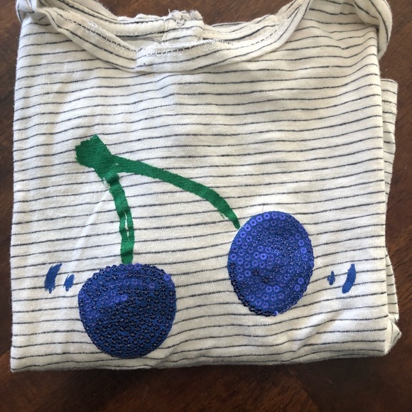 Zara long sleeve tee size 3/4 Blue stripe - Picture 4 of 5